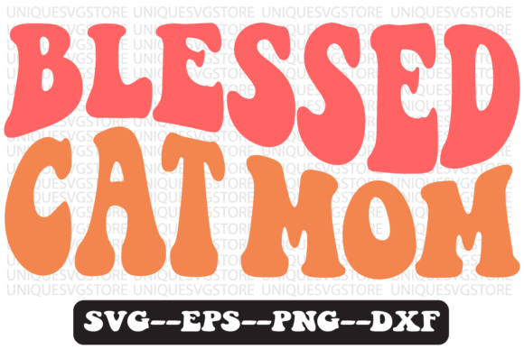 Blessed Cat Mom Groovy Retro SVG: A Designer's Review