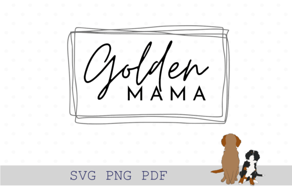 Golden Retriever Mama SVG: Graphics for Crafts