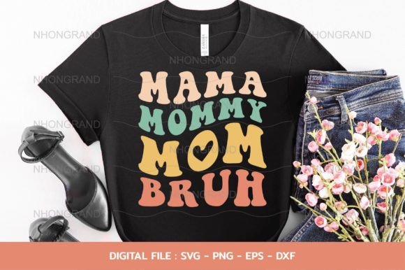 Groovy Mama Heart Graphics for Crafts & Blogs