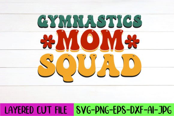 Retro Gymnastics SVG for Crafts and Graphics